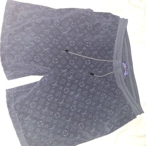 Louis Vuitton Navy Monogram Terry Shorts